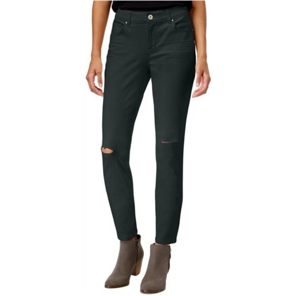 Style & Co. Women's Factory Ripped Skinny Stretch Jeans Sz 14 NWT
